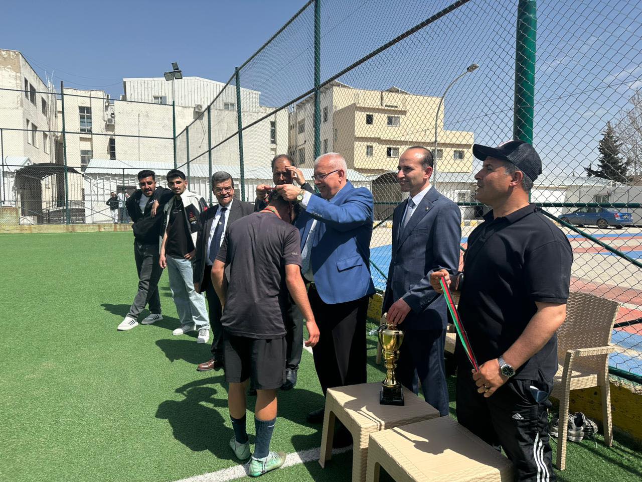 *بمناسبة يوم العلم الأردني.. إسدال الستارة على بطولة خماسي كرة القدم في الكلية الجامعية العربية للتكنولوجيا*